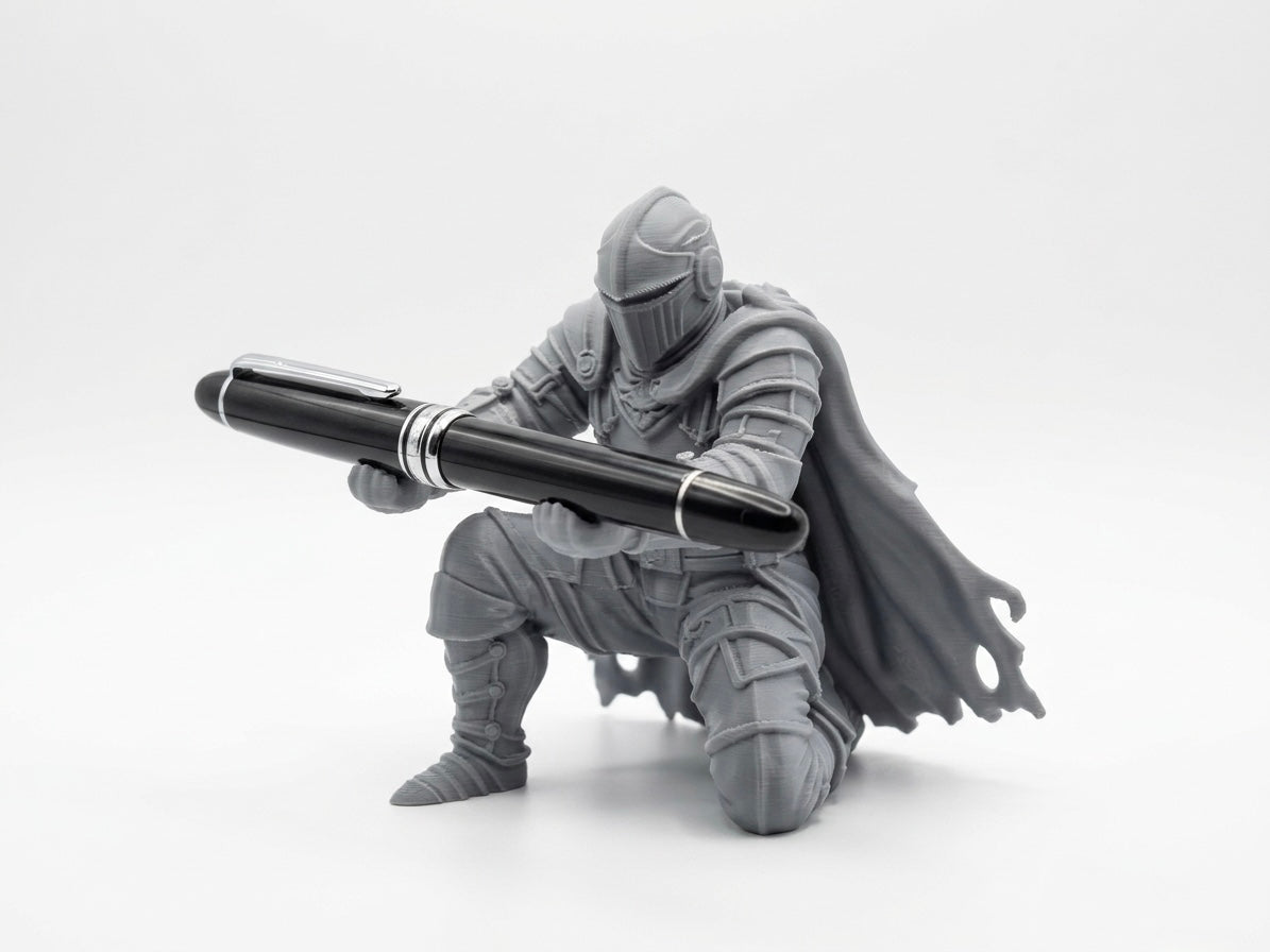 The Sentinel — Knight Pen Holder