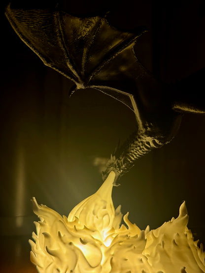 The Ember Dragon — Sculptural Lamp