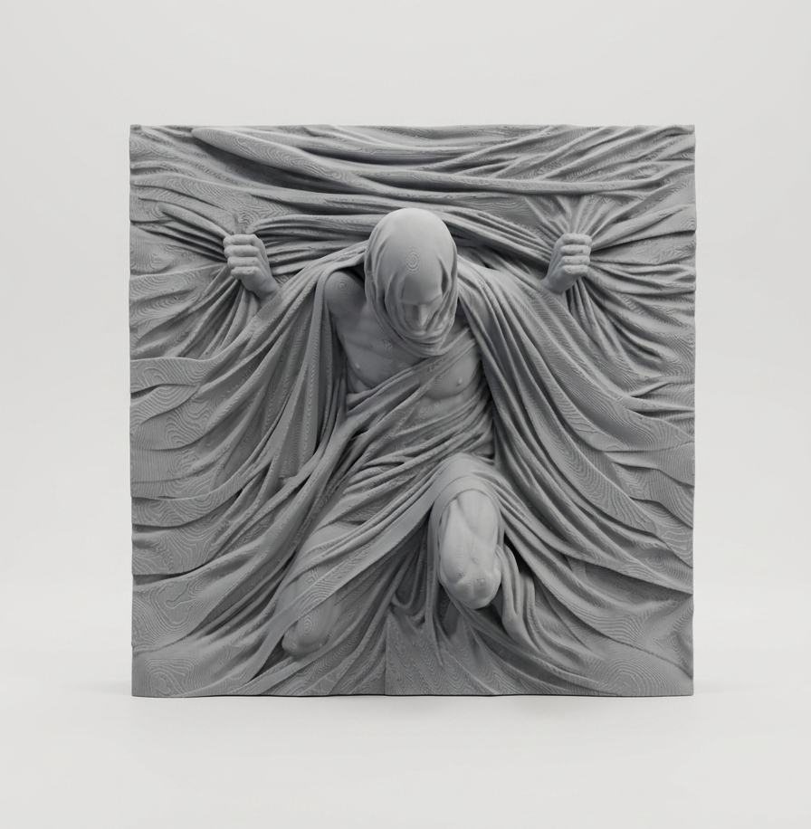 The Veil — Sculptural Bookend